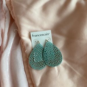 blue francescas earrings